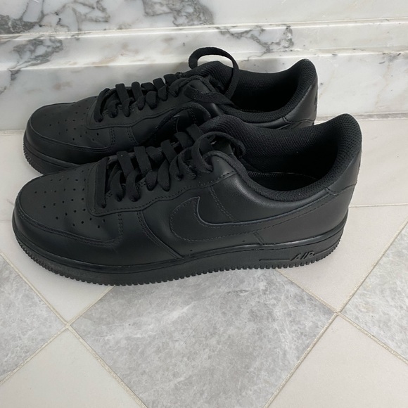 Black Nike Air Forces (BRAND NEW) - Picture 1 of 4